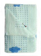 0023 Blue Super Soft 100% Cotton Kids Machine Washable Large (140 x 72 cm) Colourful Characters Bath Towel