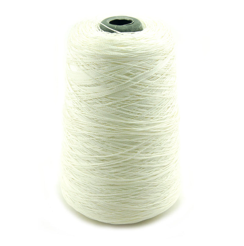Spool of white nylon sewing thread for shoe repair