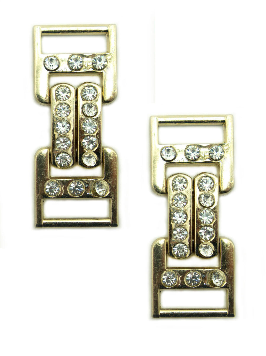 Pretty Tone And Crystal Square Buckles For Shoes Belts Bags Bracelets Accessories
