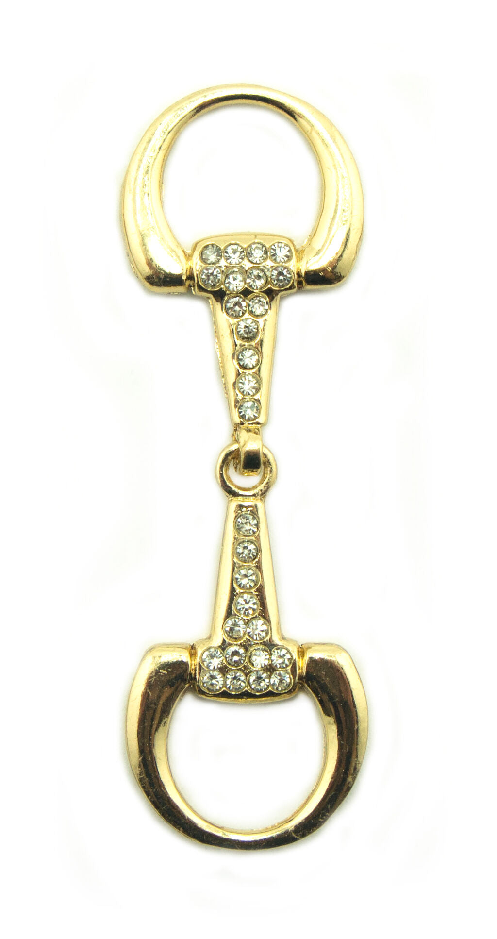 Two equestrian buckles showcased together, measuring 70 mm.