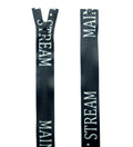 Set of 2 glossy PU sealed waterproof nylon zippers, 68.5 cm long.