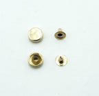 Close-up of 10mm diameter press stud components