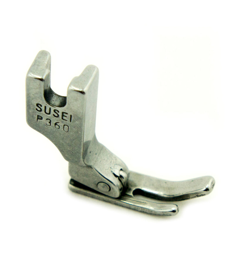 Left view of the P360 industrial sewing machine presser foot.