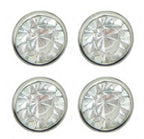Pack of 50 Crystal "A" Stone Studs in Silver Tone Metal Setting - 8 mm Diameter (Fronts 27g, Backs 5g)