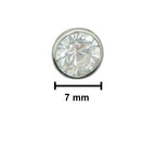 Pack of 50 Crystal "A" Stone Studs in Silver Tone Metal Setting - 8 mm Diameter (Fronts 27g, Backs 5g)