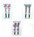 Girls' hairclip barrettes in vibrant colours and unique styles.