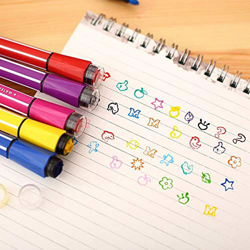 Carry case containing the set of felt tip pens
