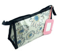 Pretty Daisies waterproof make-up bag with mirror, 200 x 120 mm