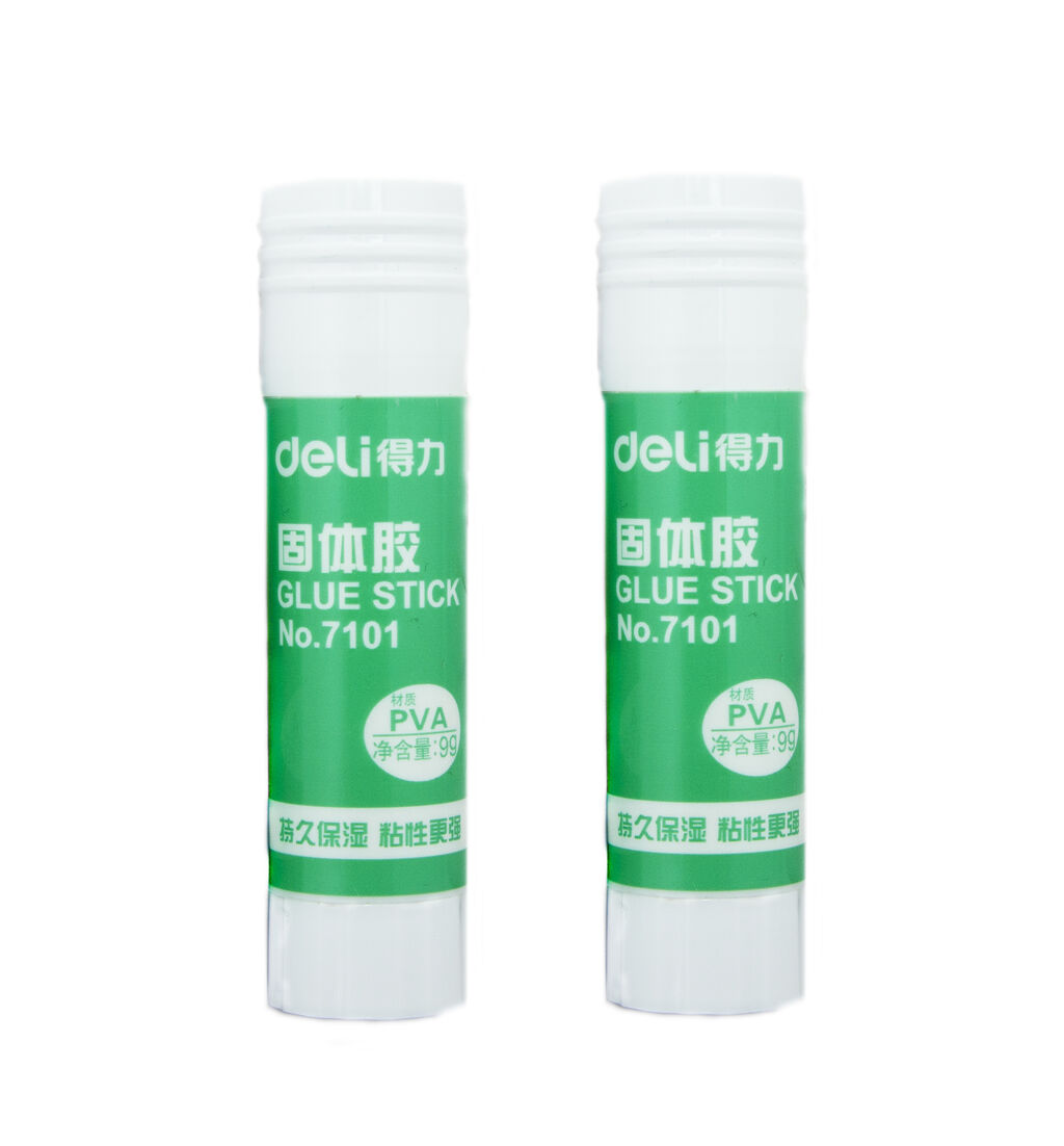 Two PVA glue sticks on a white background, 8 x 1.8 cm each.