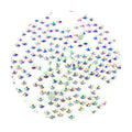Pack of 1440 AB Grey Green hot fix rhinestones for embellishment.