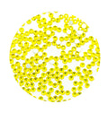 Pack of 1440 lemon yellow hot fix diamante rhinestones.