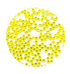 Pack of 1440 lemon yellow hot fix diamante rhinestones.