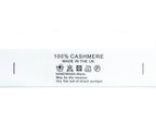 Roll of satin fabric printed wash care labels