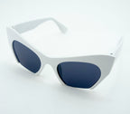 Close-up of cat eye sunglasses showing frame and lens details.