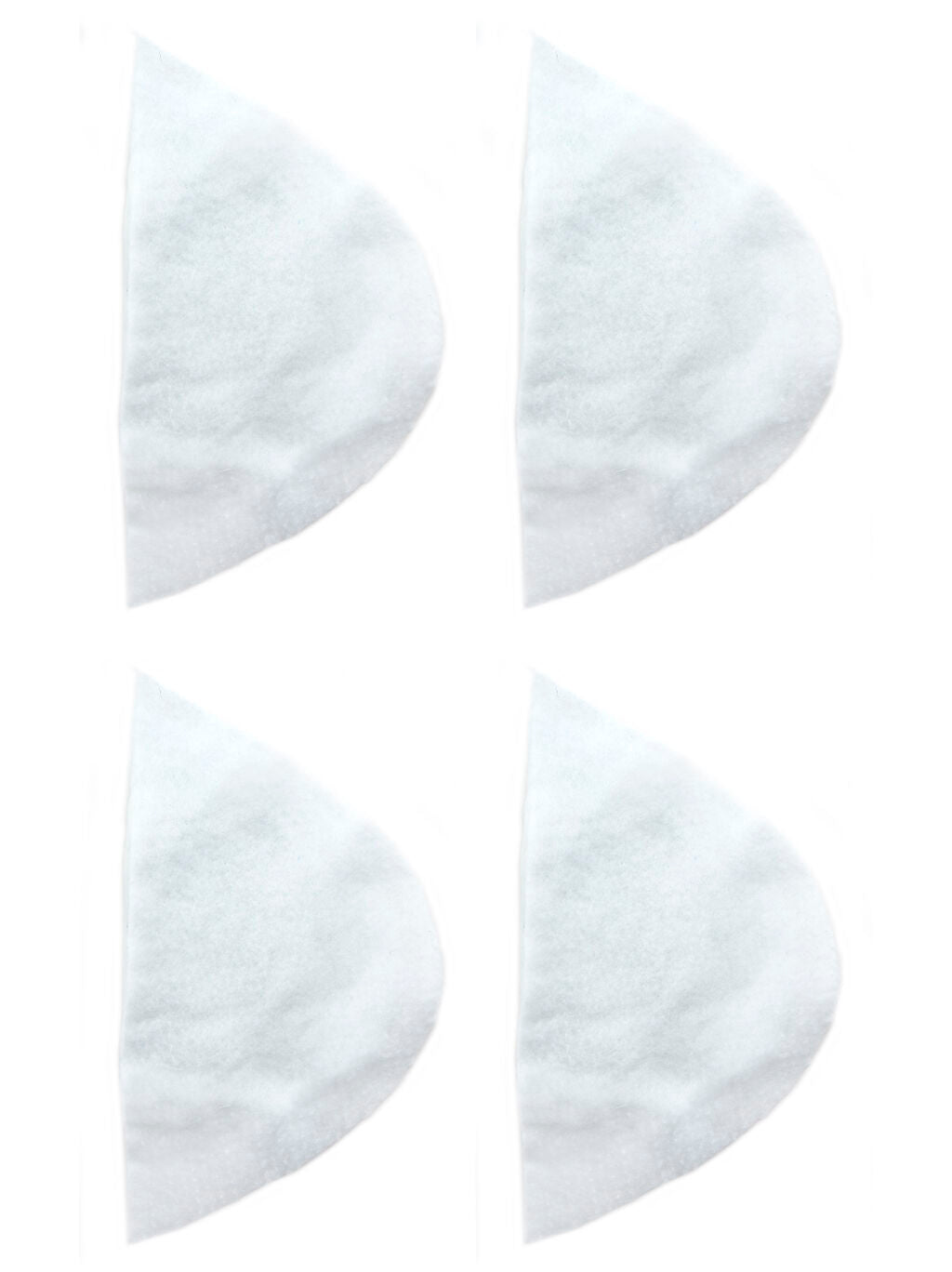 Two pairs of classic white shoulder pads for tailoring.