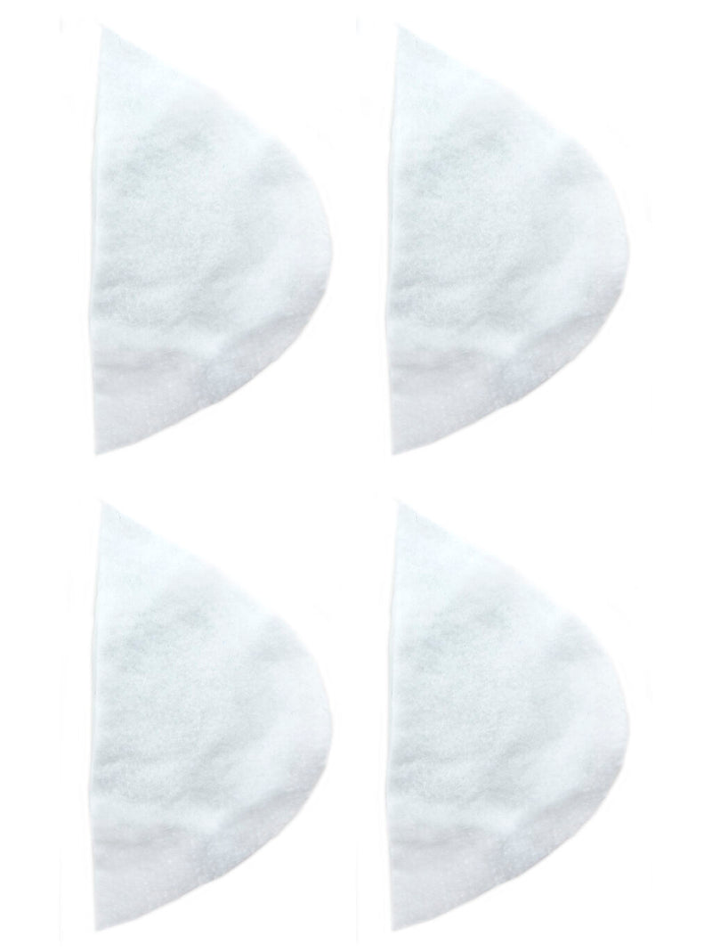 Two pairs of classic white shoulder pads for tailoring.