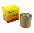 Roll of 50mm wide PTFE coated adhesive tape in brown.