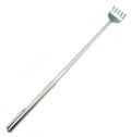 Telescopic steel backscratcher fully extended to 50 cm.