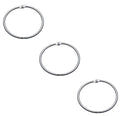 Three 3-inch hinged binding O rings displayed together.