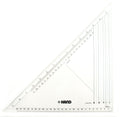 Combination graders set square measuring 25 cm x 14 inches.