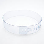 Close-up of the collar strip showing its adjustable feature