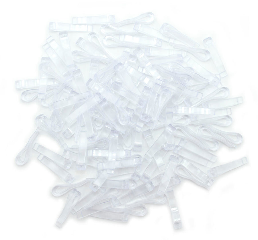 1000 Clear Plastic Shirt Clips