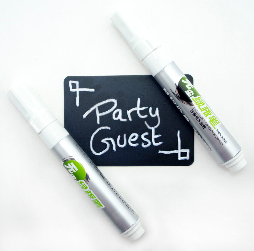 Close-up of the 3mm nib of a liquid chalk marker pen.