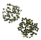 Pack of vintage gold tone 2 part press studs for garments.
