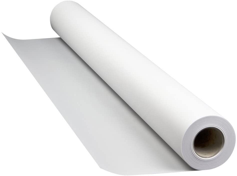 Roll of white pattern cutting tracing paper with adhesive