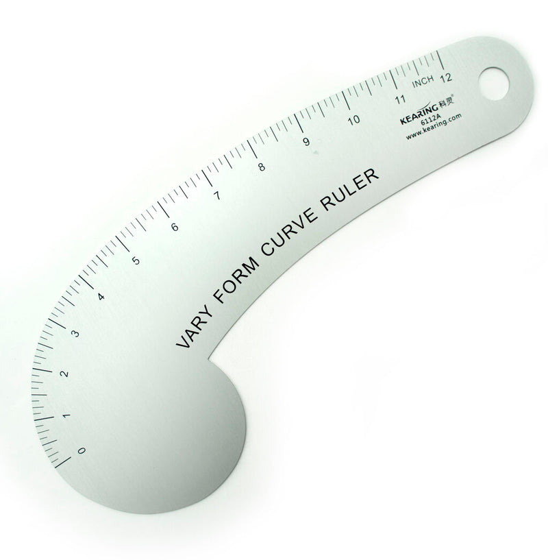 Aluminium 12 inch vary form curve ruler for pattern making