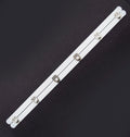 6 locks metal corset basque fastener, 37cm length