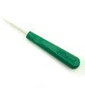 Professional awl with green acrylic handle and steel shaft.