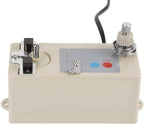 Table mounted bobbin winder in use with sewing machine