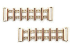 Gold tone metal 'Fence' design embellishment for jewellery.