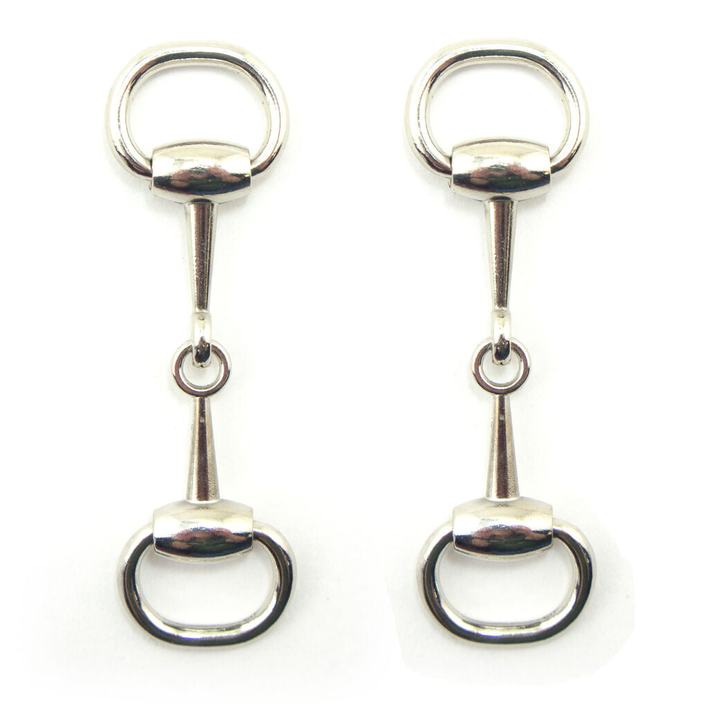 Set of two silver equestrian buckles for accessories