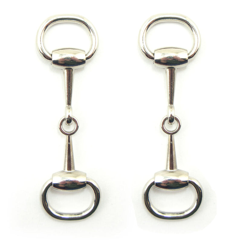 Set of two silver equestrian buckles for accessories