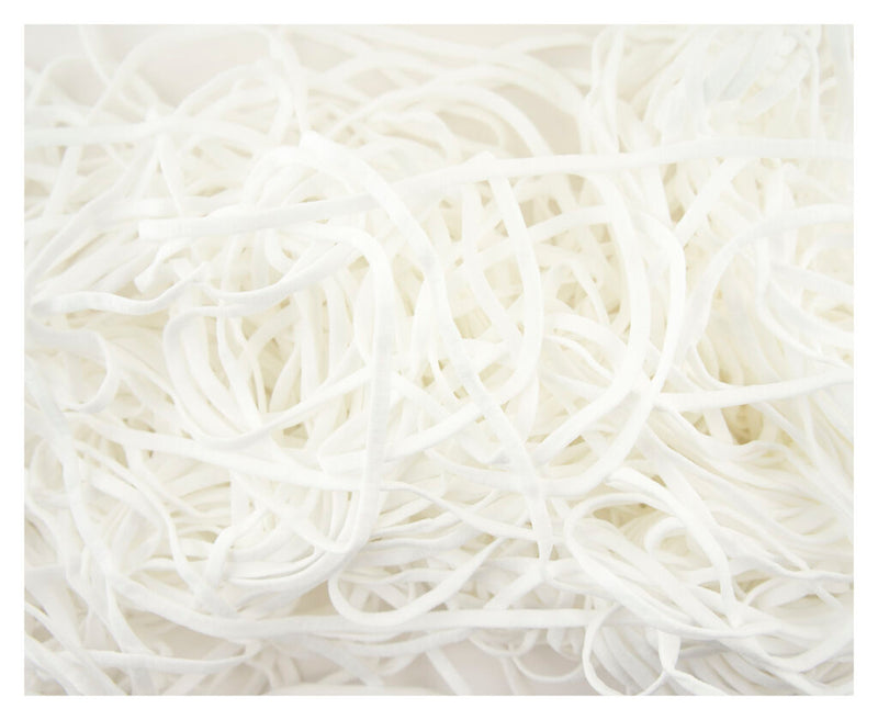 Soft lightweight white elastic roll for mask making