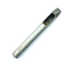 Close-up of the 9 mm hollow punch tool for leathercraft.