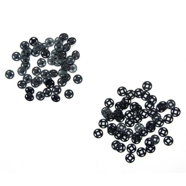 Plastic Two Part Press Stud Buttons Invisible Clip On Buttons Pairs