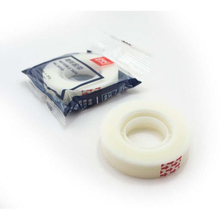 Two rolls of No 30110 invisible matt tape on a white background.