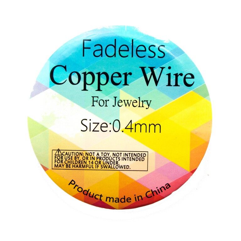 20 metres of pink-tone wire suitable for jewellery making