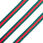 Red & Green Ribbon Trim for Dress, Garment, Hat & Soft Furnishing Embellishment - 5 Metres x 10 mm