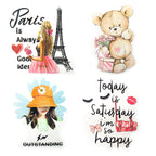 Cute animal motifs among the iron-on transfers
