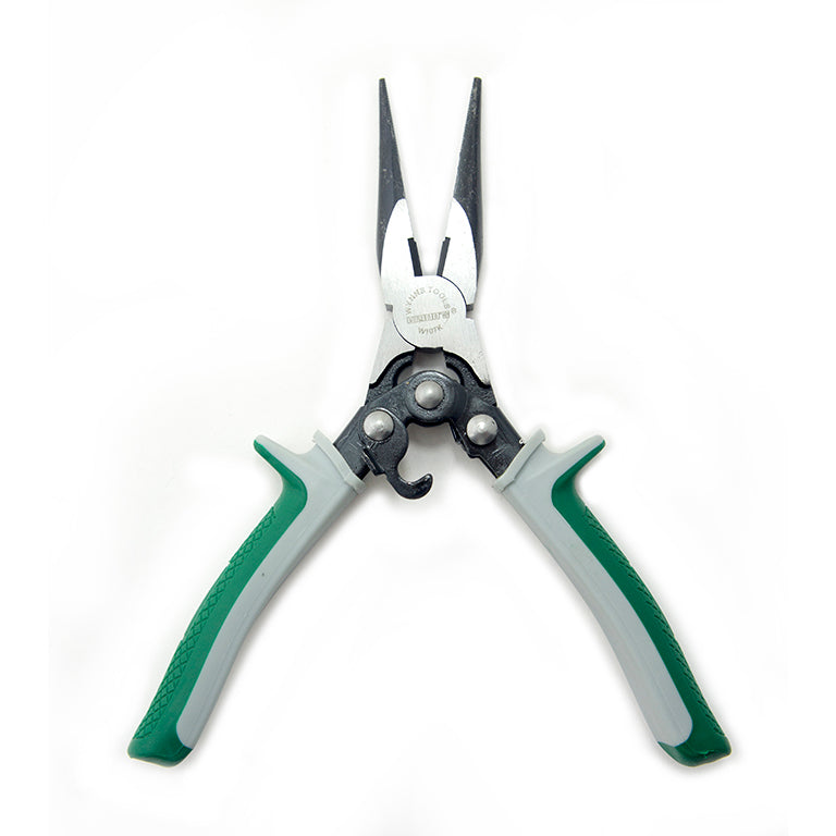 8" professional needle nose pliers with wire cutters