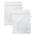 Two dense net laundry bags for washing delicates, 40 x 50 cm.