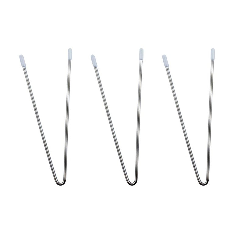 Three professional grade metal V wires for bra and corset making.