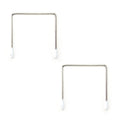 Two professional grade metal square wires for corsetry.
