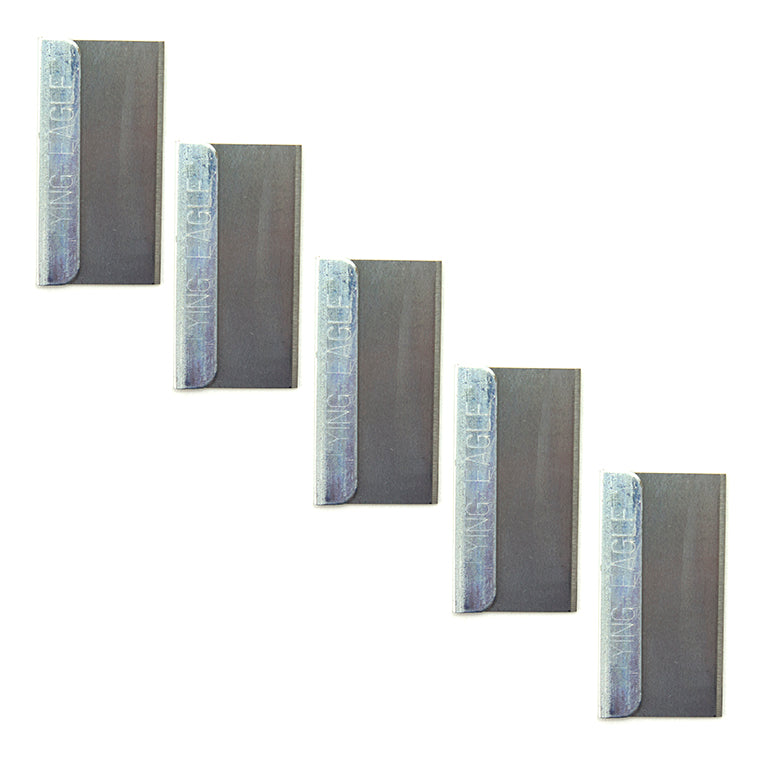 Box of 5 single edge razor blades for various uses.