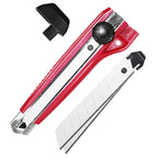 Close-up of the utility knife showing the blade holder