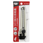 Utility knife with snap-off tool at the bottom